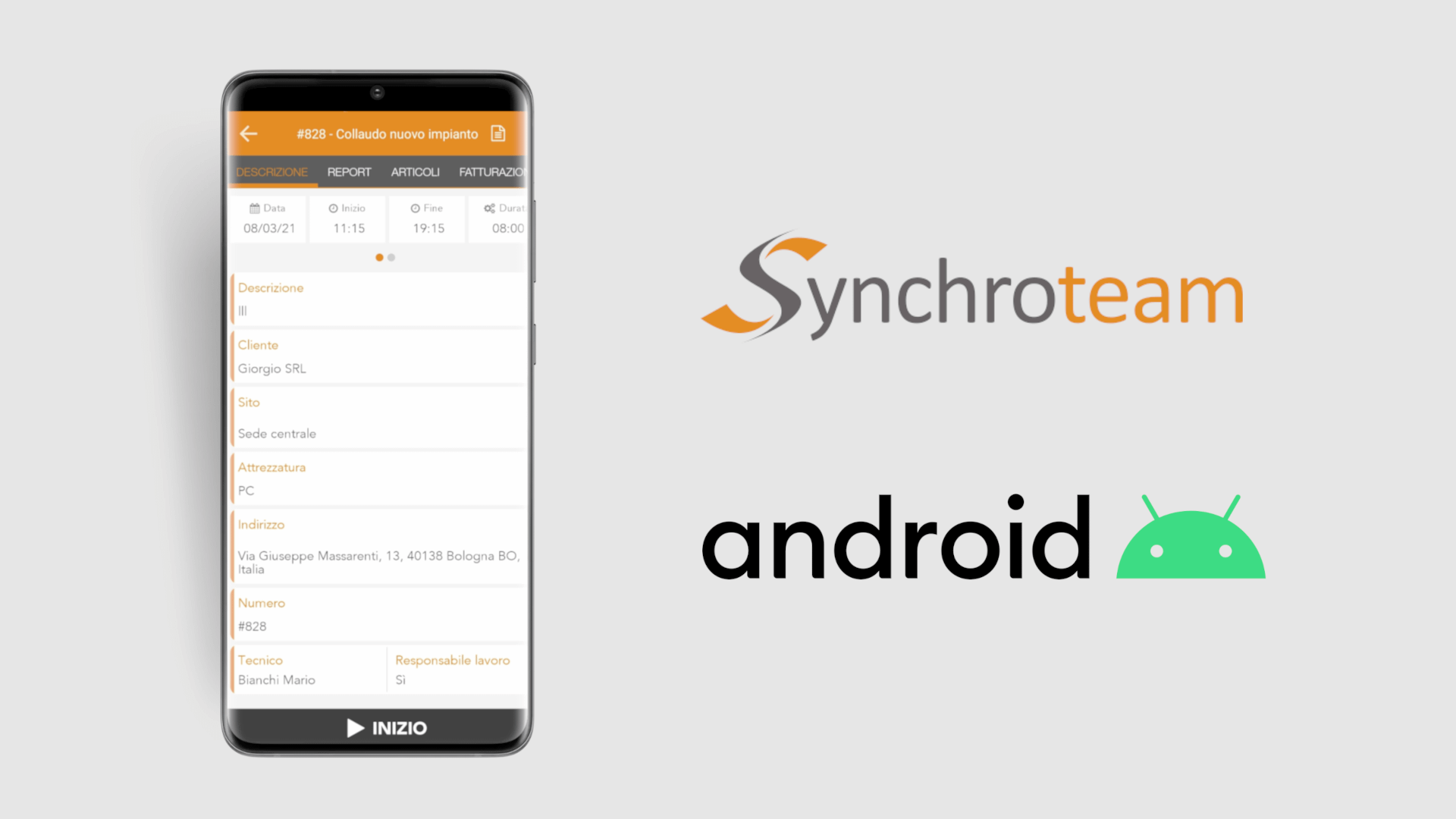 App Synchroteam su Android